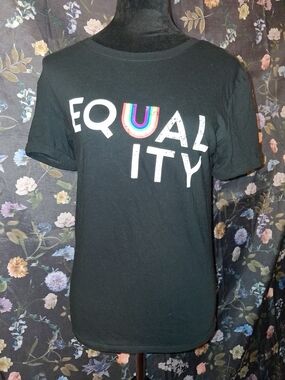 Target Black 'EQUALITY' Graphic Tee with Rainbow U